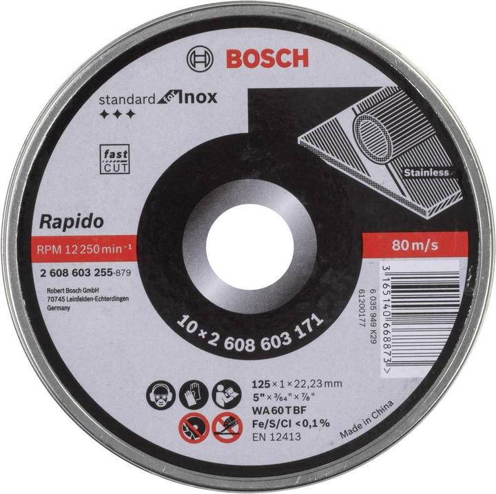 Produktbild Bosch Professional Zubehör PRO Stainless Steel and Metal Trennscheibe, 125 x 1 x 22,23 mm