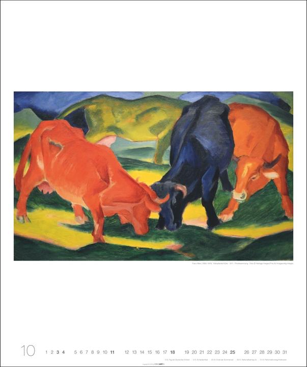 Produktbild Franz Marc Edition Kalender 2026 (46 x 55 cm)