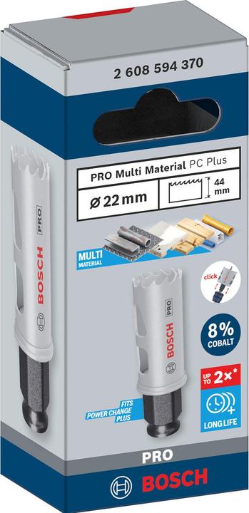 Productafbeelding Bosch Professional Zubehör PRO Multi Materiaal PC Plus gatenzaag, 22 mm (22 mm)
