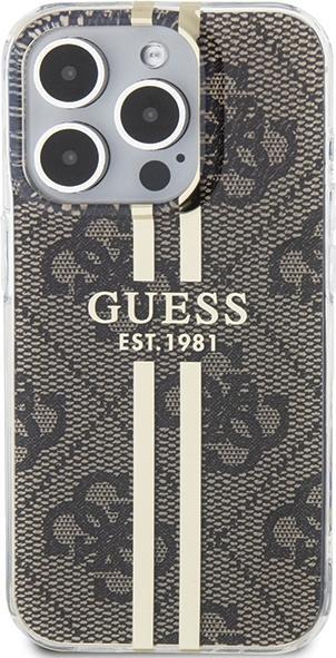 Immagine prodotto Guess GUHCP15XH4PSEGW Custodia rigida per iPhone 15 Pro Max 6,7" brązowy/marrone IML 4G Gold Stripe (Apple iPhone 15 Pro Max)