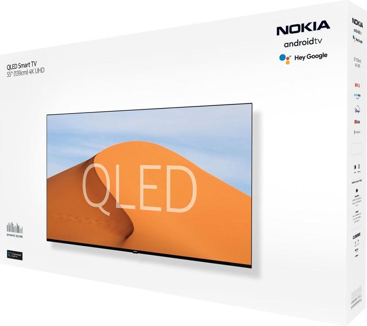 Immagine prodotto Nokia QNR55GV215ISW TCS SMA XXX UHD 139 QNR55GV215ISW (55", QLED, UHD, 2022)