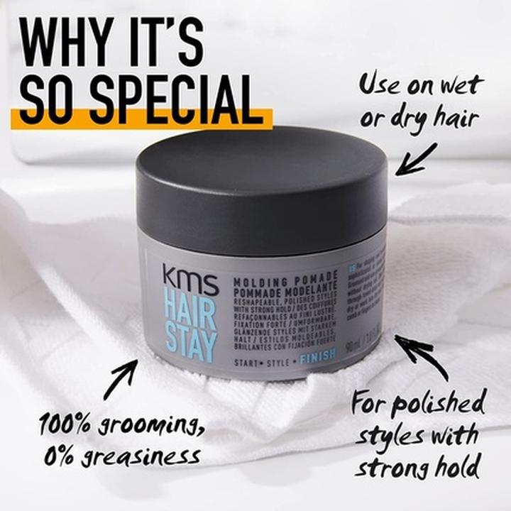 Image du produit KMS California Hair Stay Molding Pomade (Pommade capillaire, 90 ml)