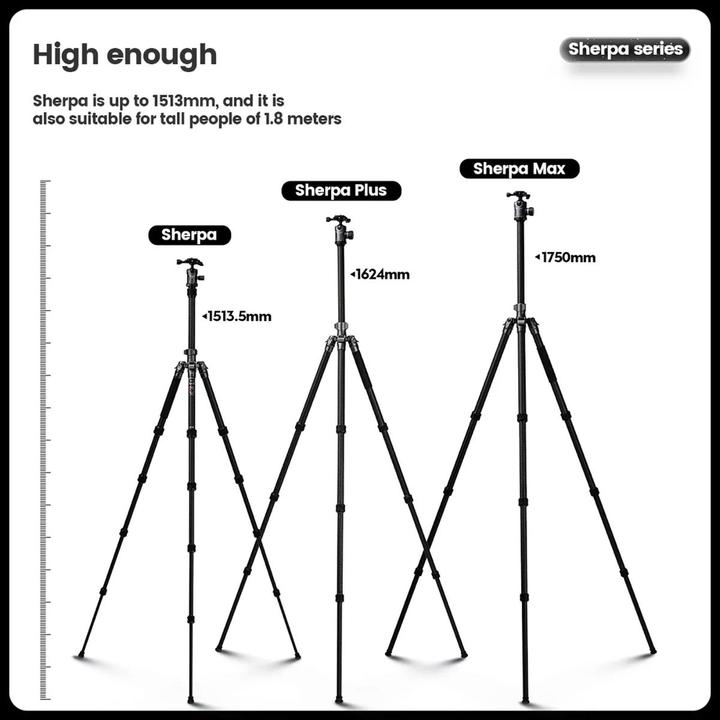 Actual product image Fotopro Sherpa Carbon Tripod Black (Carbon)