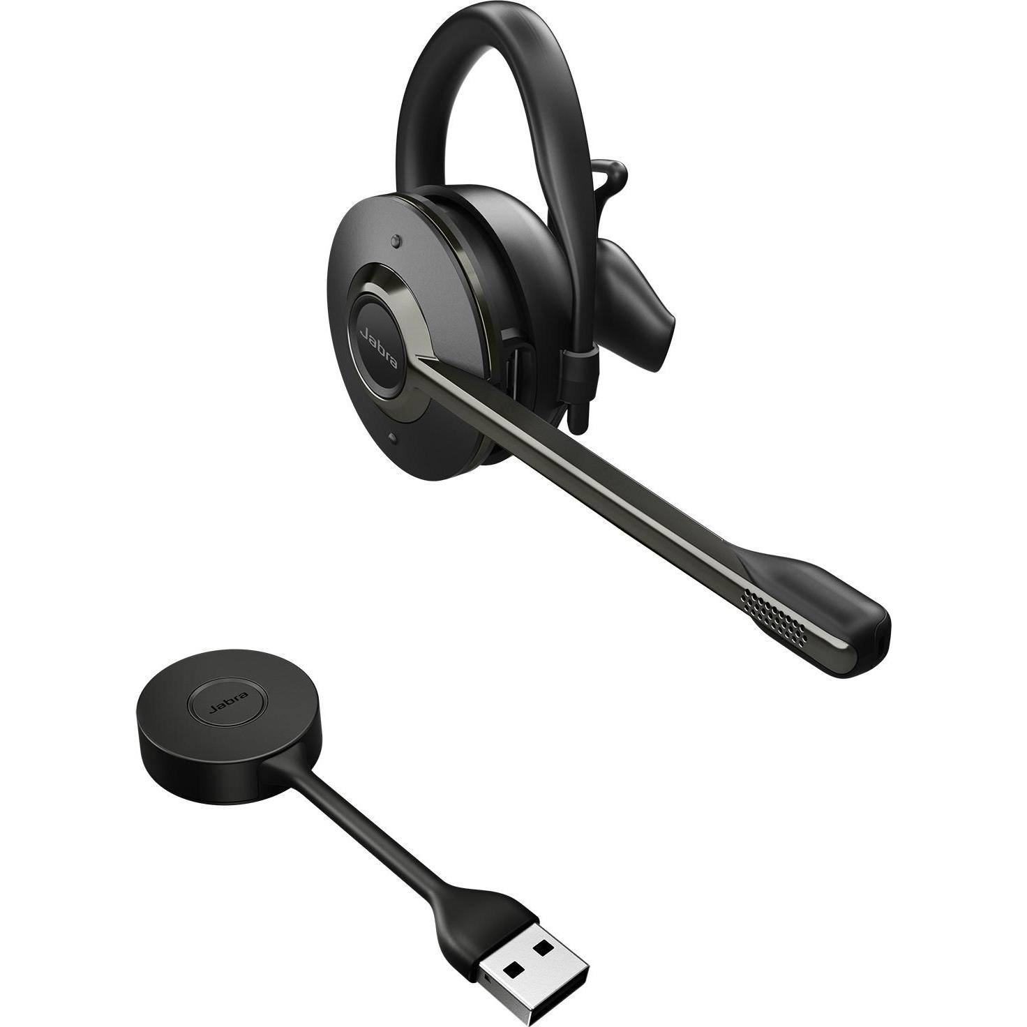 Jabra Headset Engage 55 UC Convertible USB-A (Kabellos, USB-A), Office Headset, Schwarz