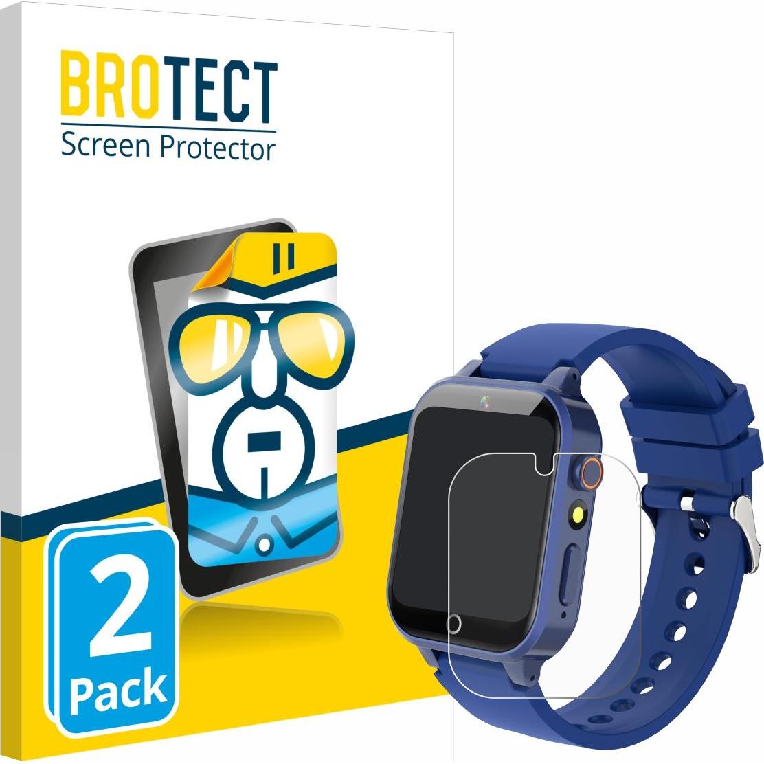 BROTECT Schutzfolie Displayschutz Displayschutzfolie Folie Klar Transparent, Smartwatch Schutzfolie, Transparent