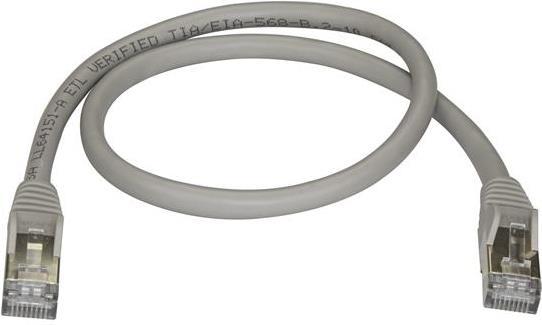 Actual product image StarTech Patch Cable Cat6a 0.5m Grey (STP, CAT6a, 0.50 m)