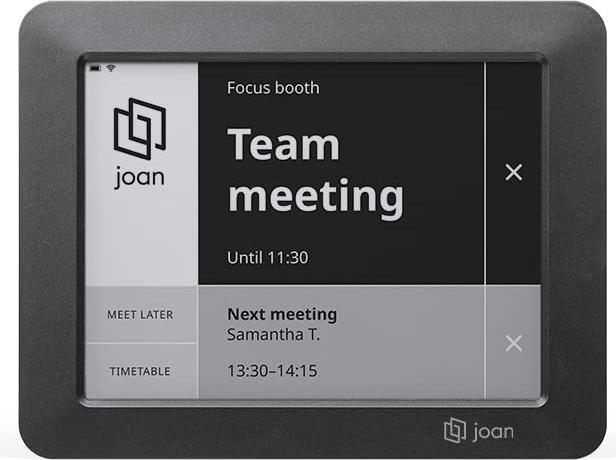 Produktbild JOAN 6, 6"" Room Booking Touch Display, Wi-Fi, Battery, Analytics & Advanced security, Black