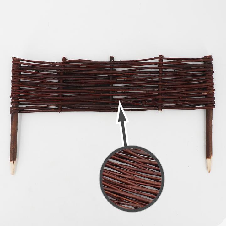 Immagine prodotto Aquagart 1 Beeteinfassung aus Weide 30x50cm I Beetbegrenzung /Weidenzaun zur Beetumrandung Rasenkante (50 cm)
