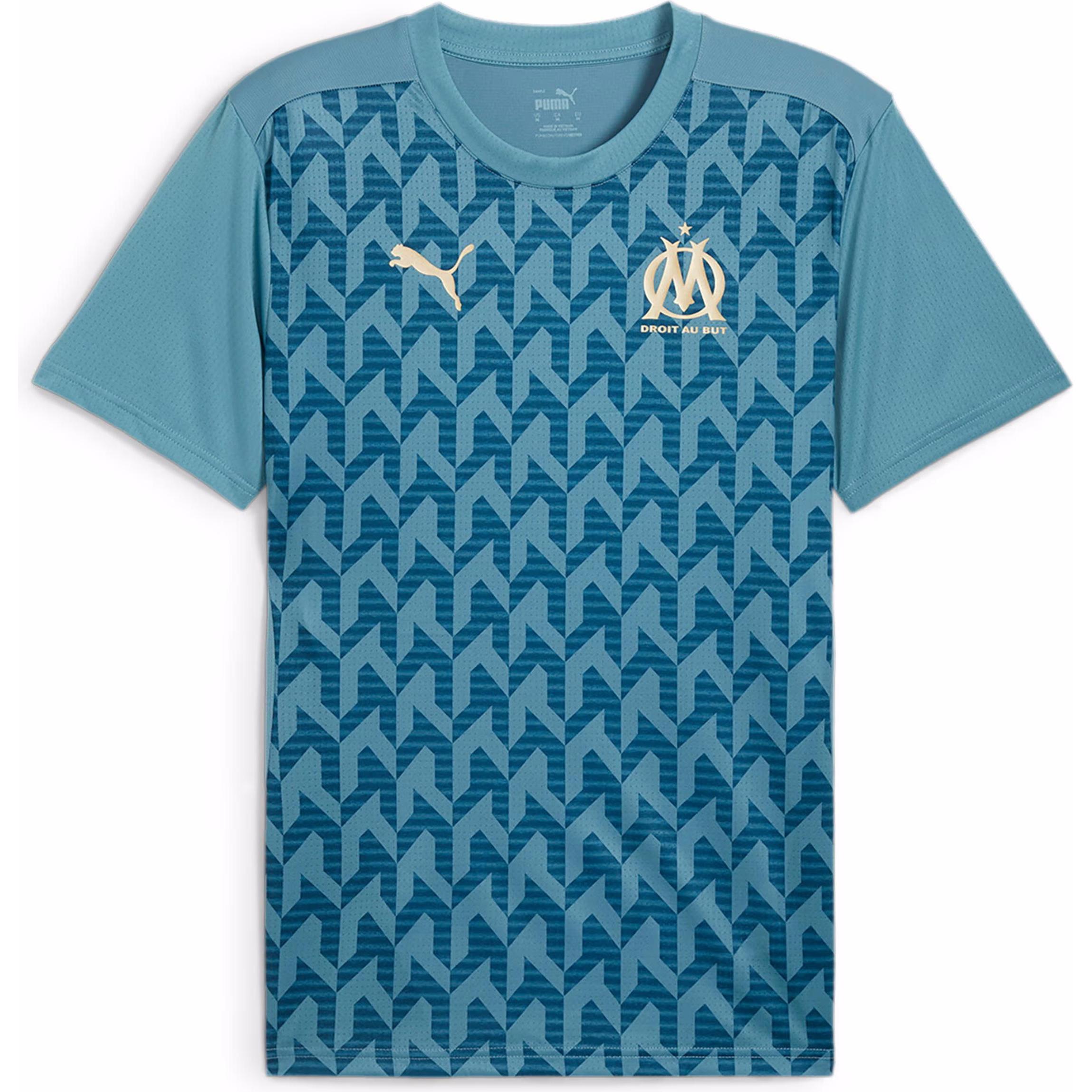 Puma, Herren, Fussballtrikot, warm up trikot om 2024/25 (S), Blau, S