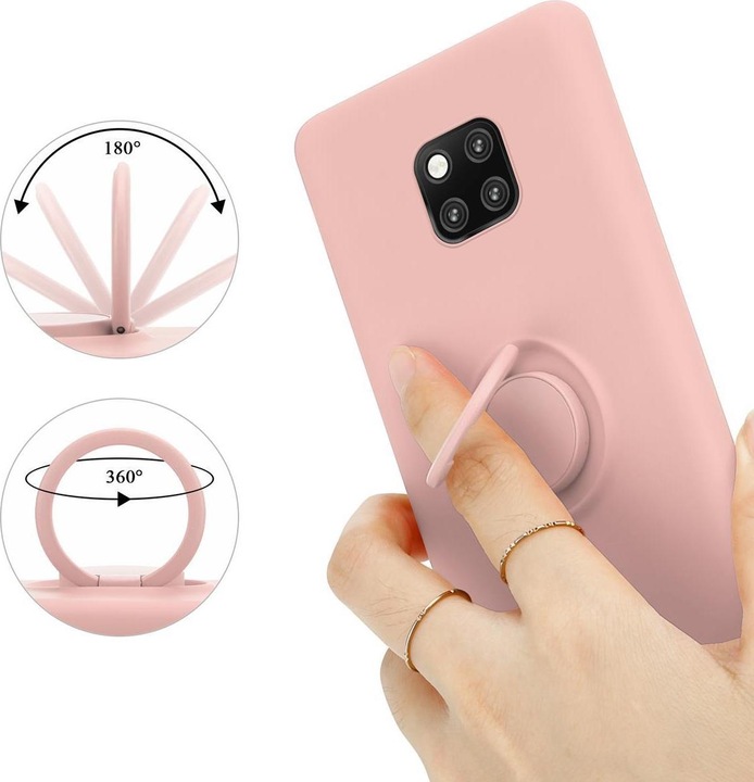 Actual product image Cadorabo TPU Liquid Ring Silicone Case Cover (Mate 20 Pro)