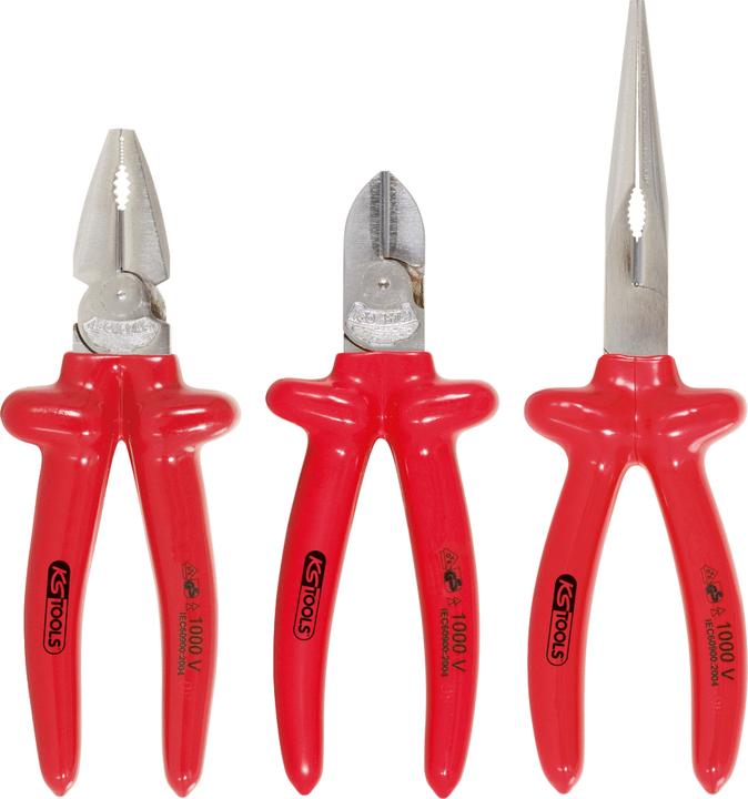 Image du produit KS Tools Jeu de pinces 1000V, 3 pcs