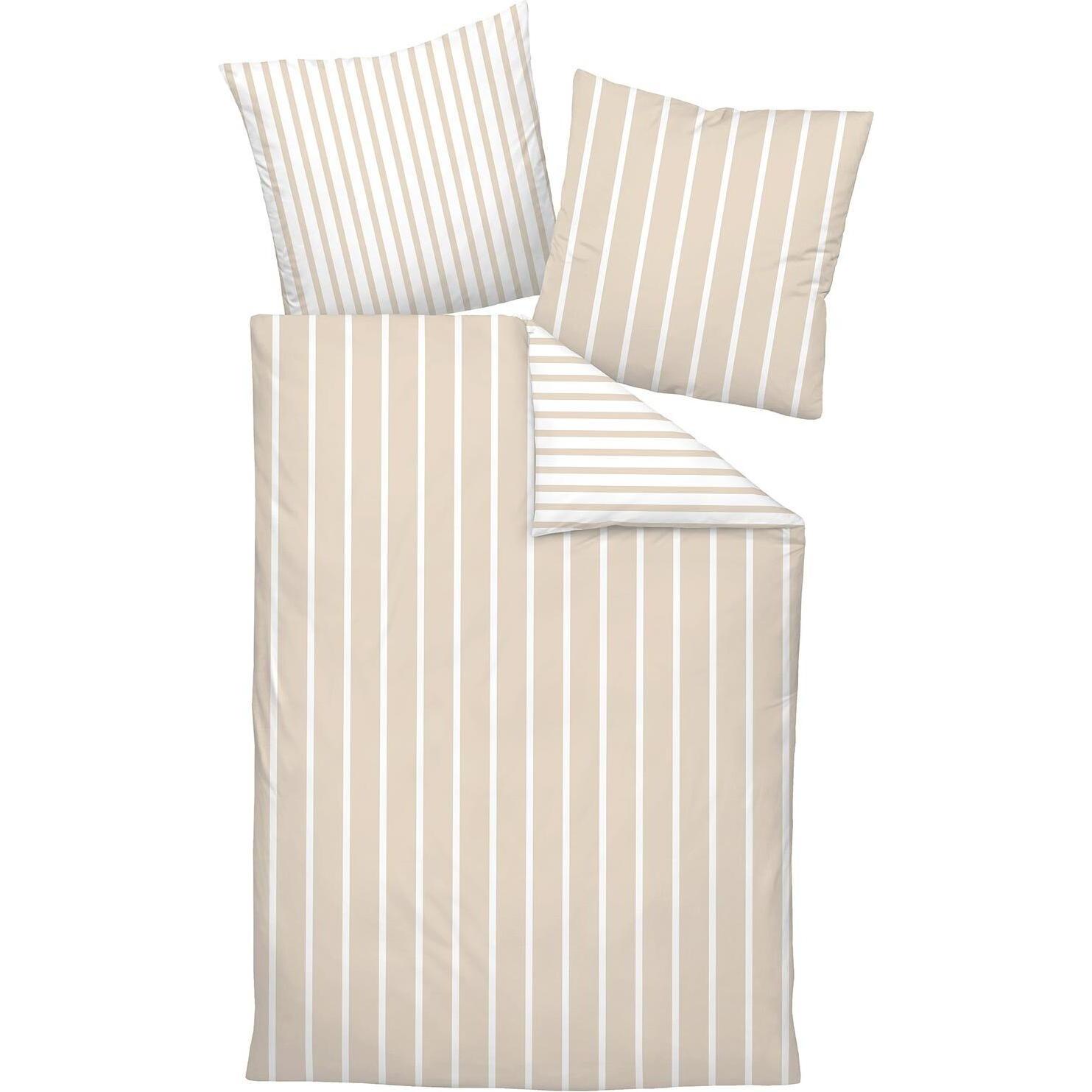 Janine, Bettwäsche, Mako-Satin Bettwäsche modern classic (Bettwäsche Set, 160 x 210 cm)