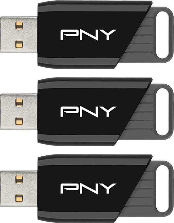 Actual product image PNY ATTACH X USB 3.2 128GB PACK X3 (128 GB, USB-A)