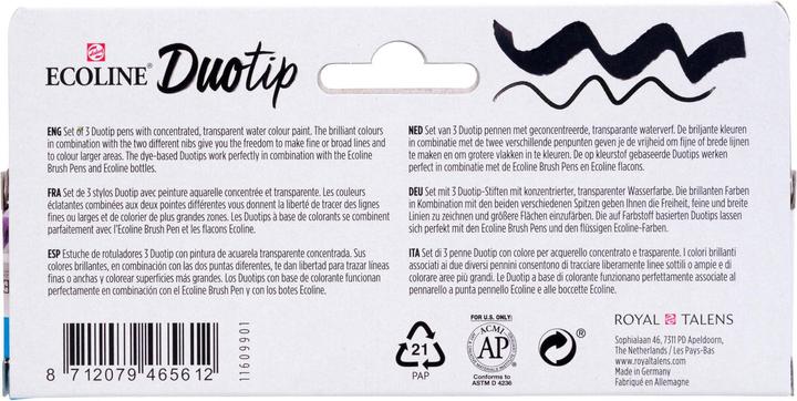 Produktbild Talens ECOLINE DUOTIP - Farbstifte Set (3x)