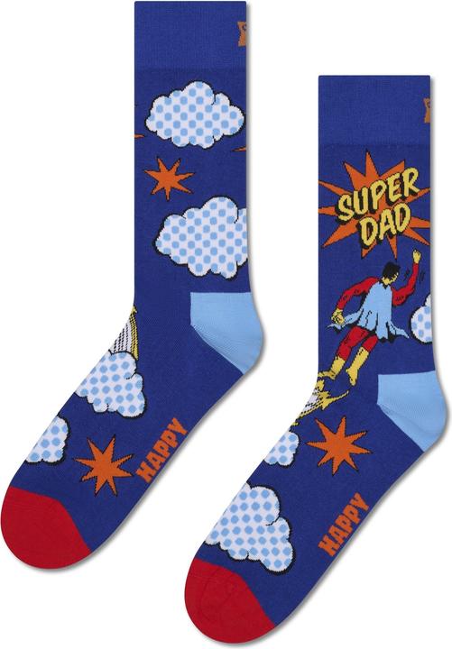 Actual product image Happy Socks Flying Super Dad Sock (Single pack, 36 - 40)