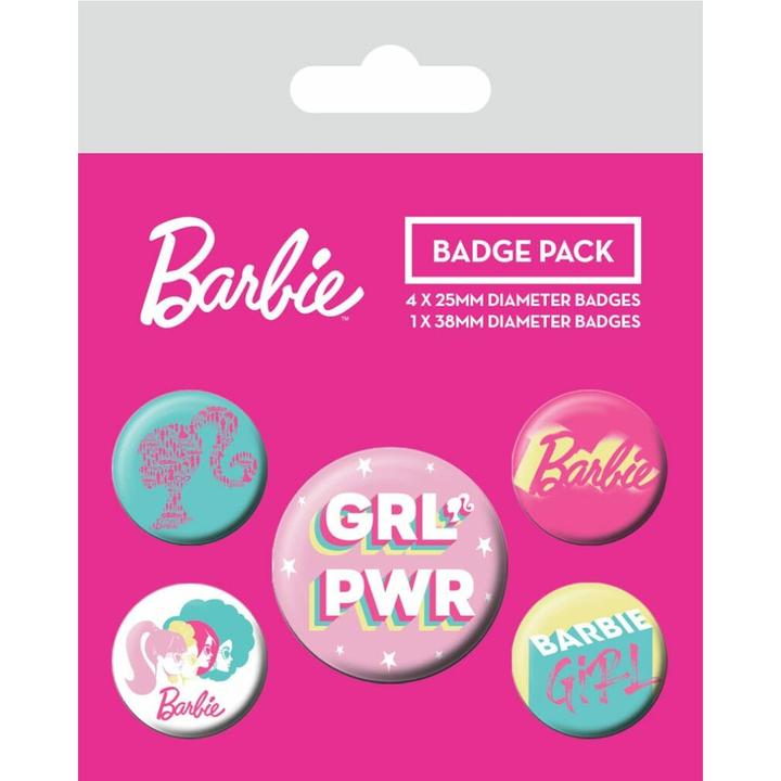 Immagine prodotto Pyramid Barbie pack 5 badge Girl Power
