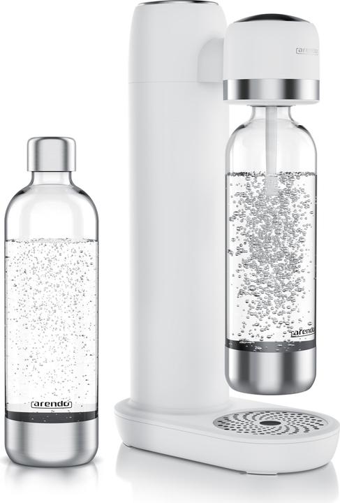 Produktbild Arendo Wassersprudler Soda Streamer + 2x 1000ml Flasche, Soda Maker mit Wasserflaschen für 60l CO2 Zylinder