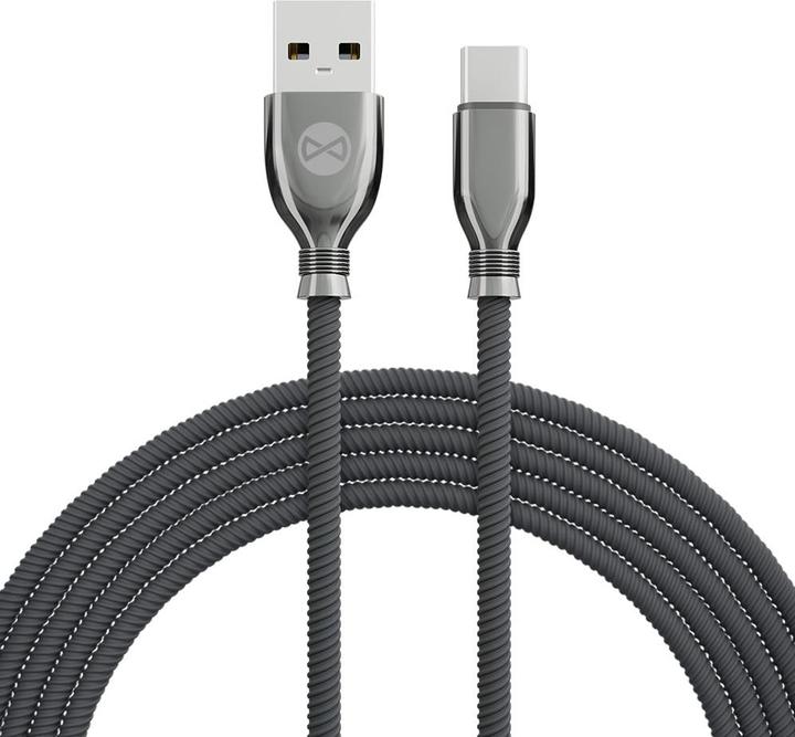Actual product image Forever Tornado cable USB - USB-C 1,0 m 3A black (1 m, 60 W)