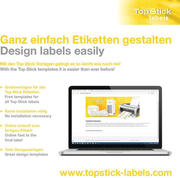 Image du produit TopStick Etiquettes universelles HERMA