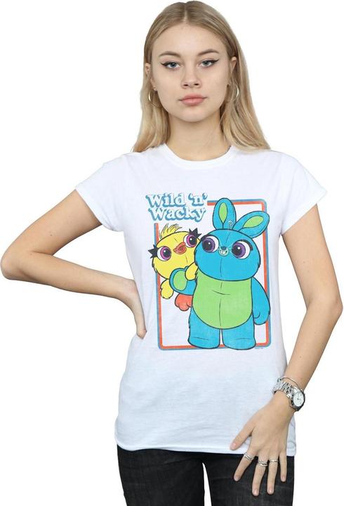 Actual product image Disney Womens/Ladies Toy Story 4 Duck And Bunny Wild And Wacky Cotton T-Shirt (XXL)