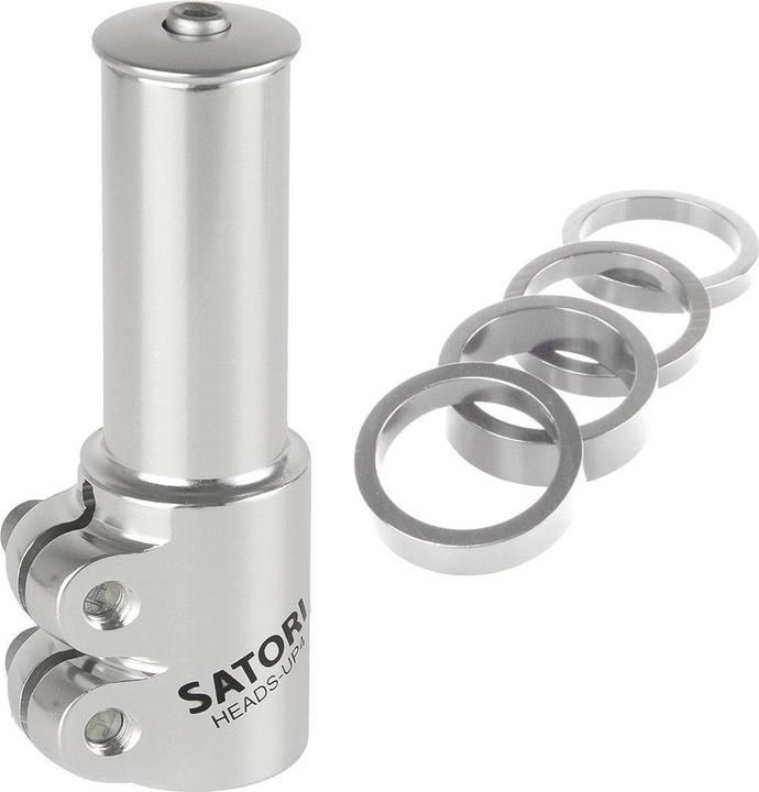 Immagine prodotto Messingschlager Satori - Adattatore di altezza per stelo Ahead - Heads-Up4 (argento) (117 mm)