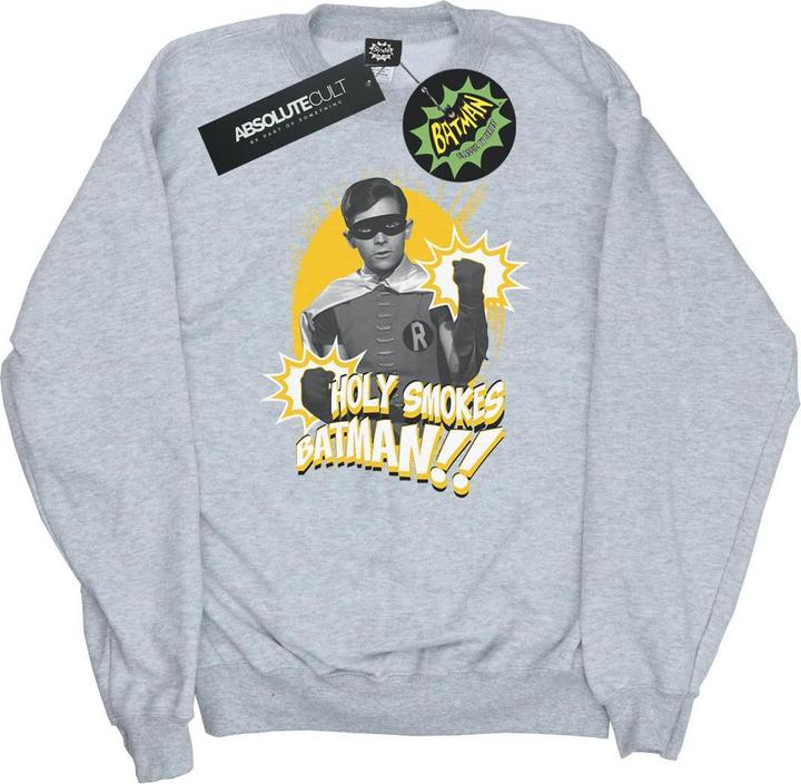 Immagine prodotto Batman TV Series Robin Holy Smokes Felpa Uomo (L)