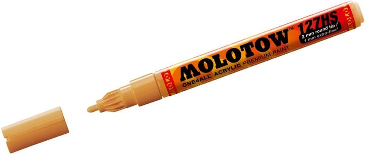 Actual product image Molotow Permanent marker One4All 127 HS refillable 2mm light ochre brown (Ochre brown light, 2 mm, 1 x)