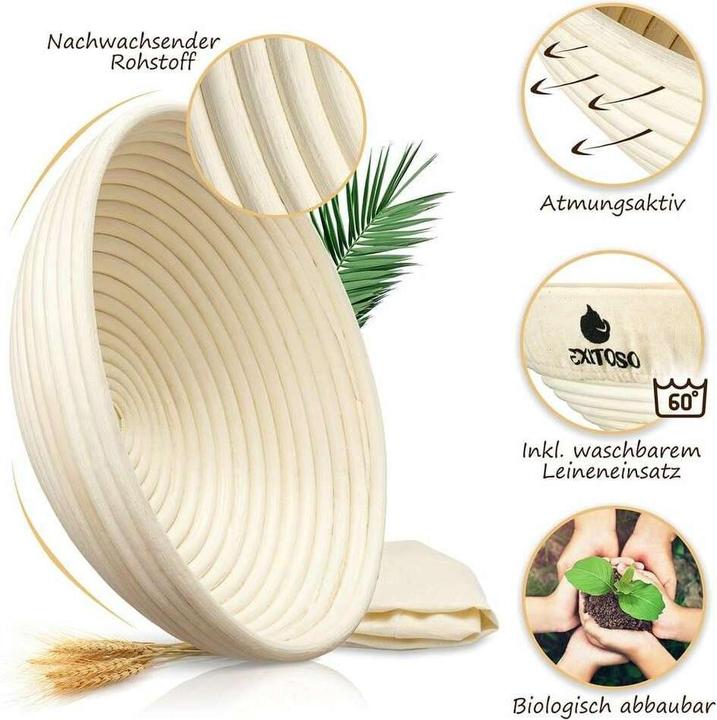 Produktbild Exitoso Gärkörbchen zum Brotbacken