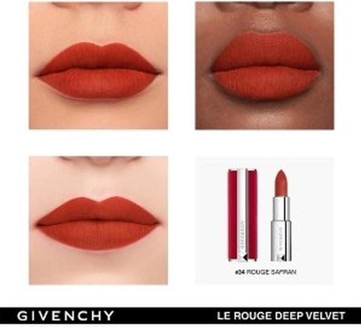 Actual product image Givenchy Le Rouge Deep Velvet Lipstick (#34)