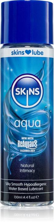 Actual product image Skins Aqua" Natural Intimacy 130ml reactivatable water-based lubricant gel (130 ml)