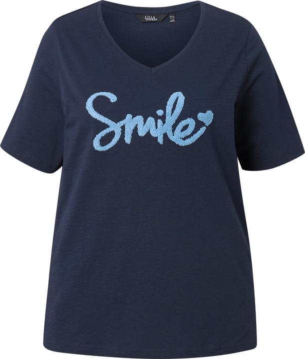 Produktbild Ulla Popken T-Shirt, Smile, Classic, V-Ausschnitt, Halbarm (58)