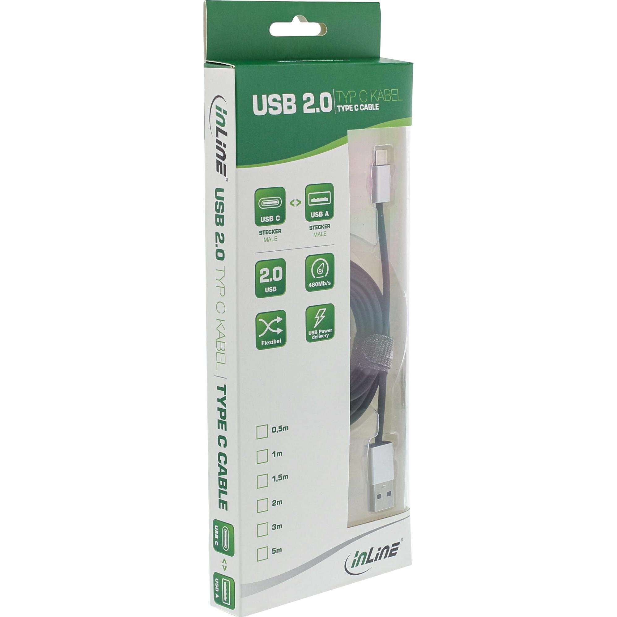 Thumbnail - InLine Typ C (2 m, USB 2.0), USB Kabel