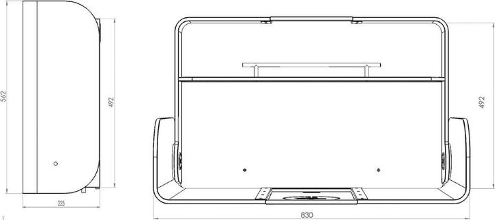 Produktbild Timkid Wickeltisch Holz/Edelstahl Quer Eiche
