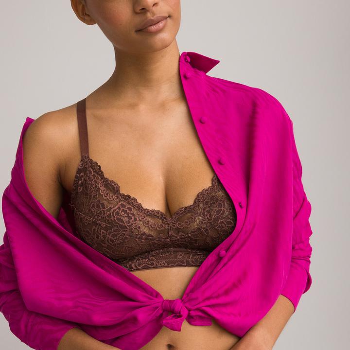 Actual product image La Redoute Collections Anthea lace bra without underwire (85 C)