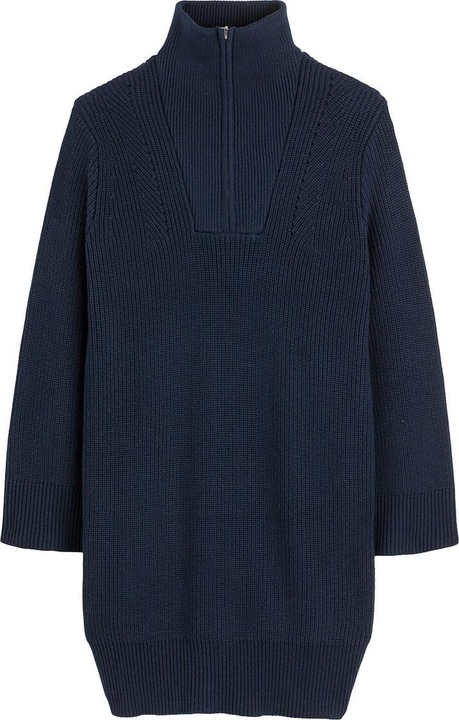 Image du produit La Redoute Collections Robe tricotée manches longues & col troyer (L)