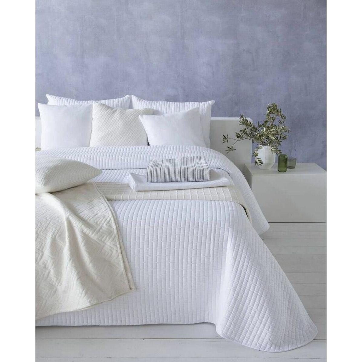 Hosteline, Coperta, Bedspread (quilt) AGNES White Super king (1 Piece) (270 x 270 cm)