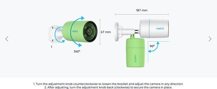Productafbeelding Reolink CX810 ColorX PoE Surveillance Camera for Indoor and Outdoor (3840 x 2160 Pixels)