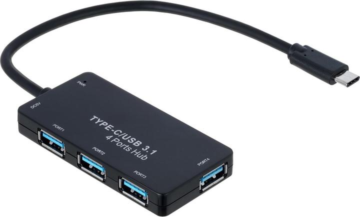 Immagine prodotto Akyga AK-AD-52 Hub di interfaccia USB 3.2 Gen 2 (3.1 Gen 2) Type-C (USB-C, 4 Porti)
