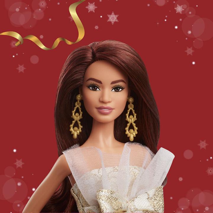 Image du produit Mattel JBH97 Barbie - Weihnachtspuppe braune Haare 2025 / ab 3 Jahren