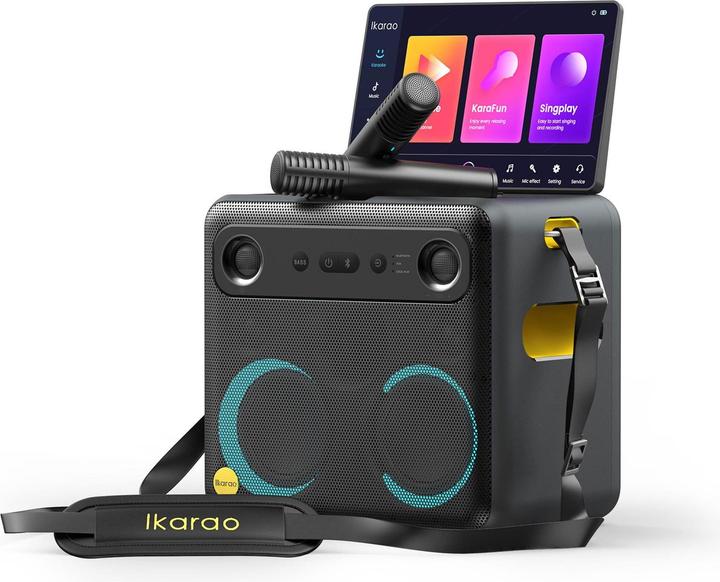 Produktbild Ikarao Karaokebox Break X2 10" Screen 2 Mikrofone, 600W (Aktiv)