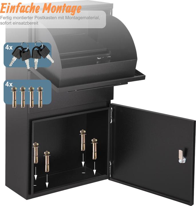 Actual product image Relaxdays parcel box