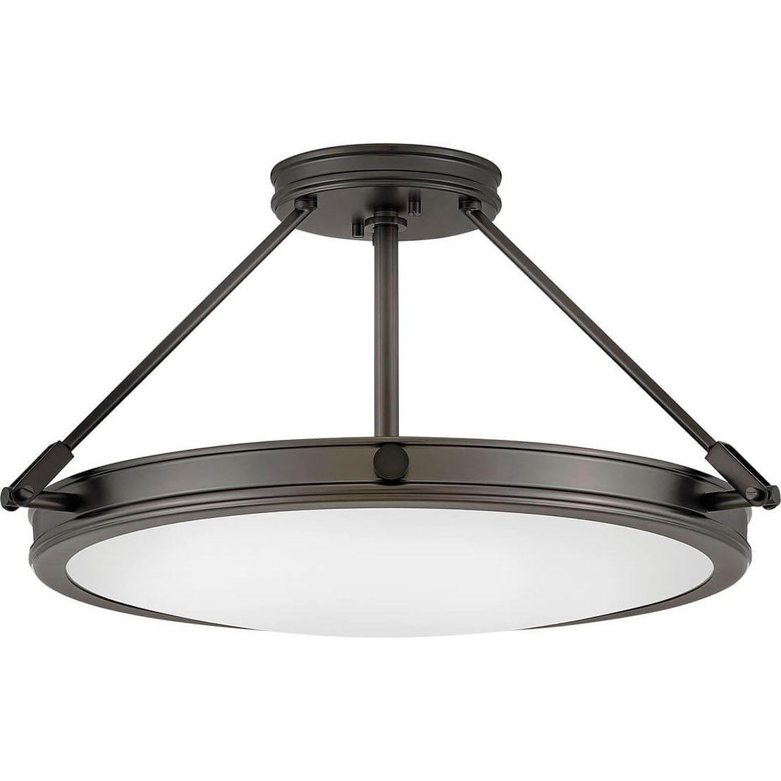 Elstead Lighting, Applique + Plafoniera, Elstead Collier Deckenleuchte E14 4-fach Schwarzes Oxid Glas klar mit Luftbläschen (E14)