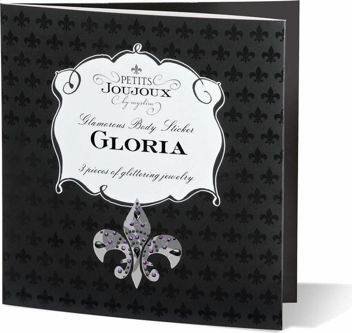 Actual product image Petits Joujoux Gloria breast and pubic mound jewelry black & red