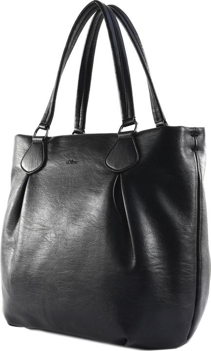 Produktbild s.Oliver Tasche Shopper aus Lederimitat mit Logoprägung und abnehmbarem Schultergurt