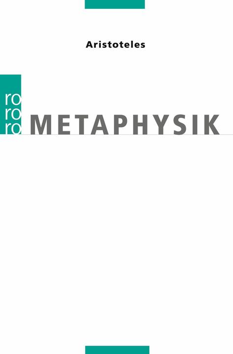 Produktbild Metaphysik (Deutsch, Aristoteles, 1994)