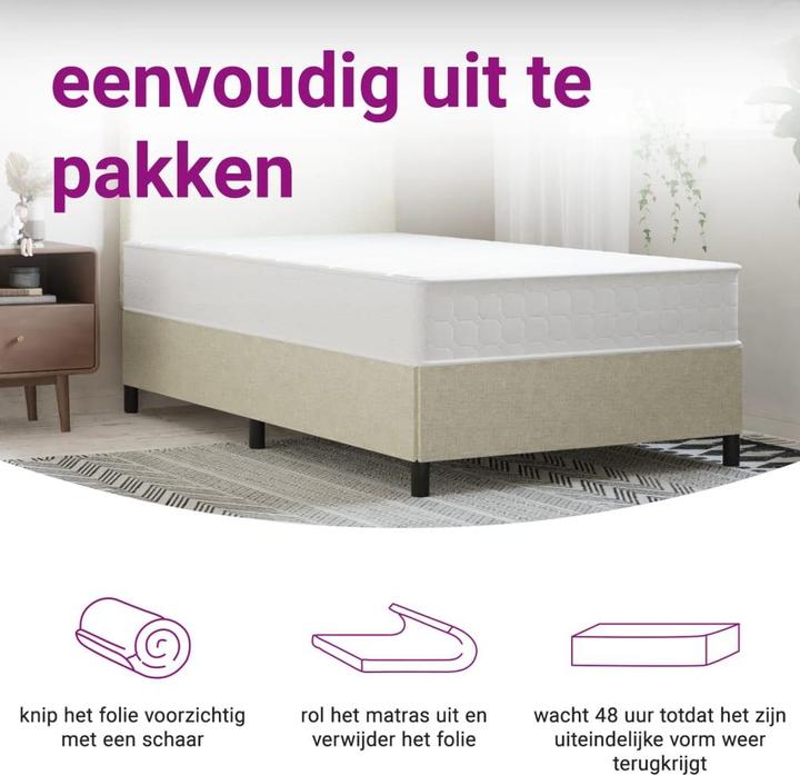 Actual product image vidaXL Taschenfederkern-Matratze (Spring core, 100 x 200 cm)