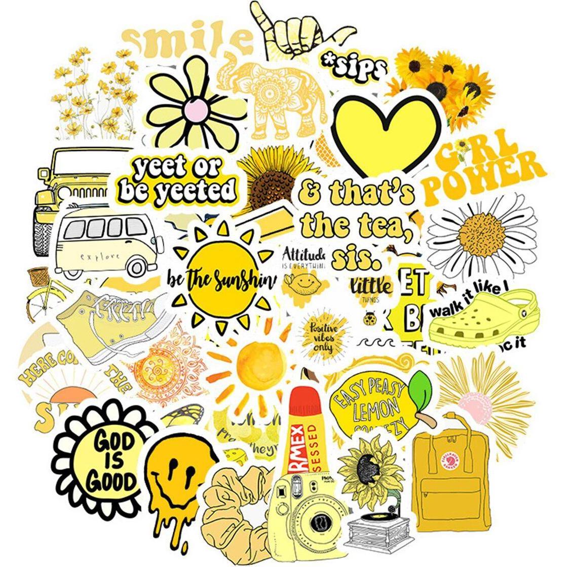JTI, Sticker, Packung mit Aufklebern - Gelbe Mischung