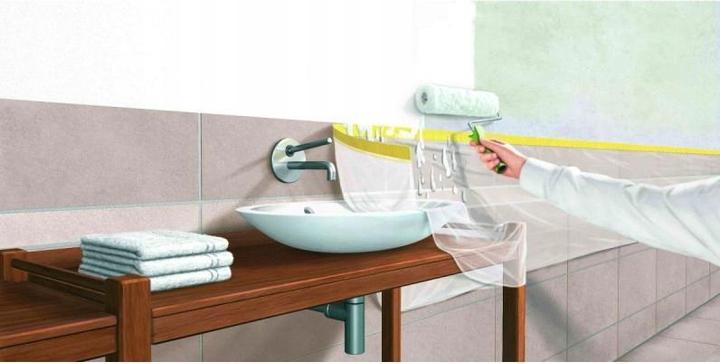 Immagine prodotto tesa Nastro da imbianchino con pellicola per mascheratura (25 m, 550 mm)