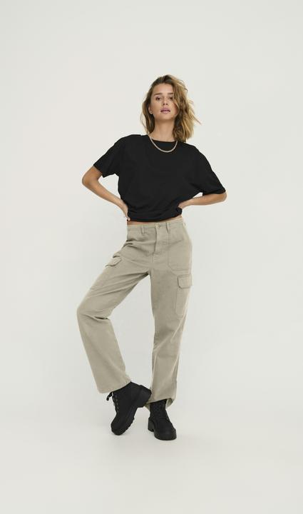 Produktbild Only Locker geschnitten Hohe Taille Hose Cargo-Hose (32)