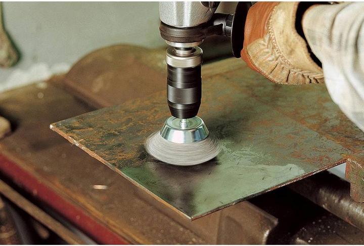 Produktbild wolfcraft 1 Stahldraht-Topfbürste S=6-kt. ø80mm
